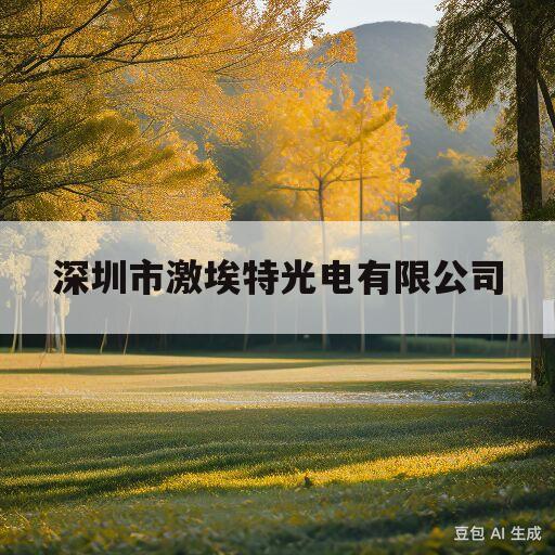 深圳市激埃特光电有限公司(深圳市激埃特光电有限公司怎么样)