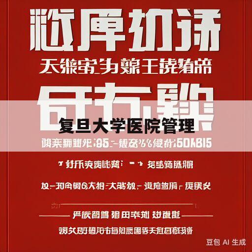 复旦大学医院管理(复旦大学医院管理研究院官网)